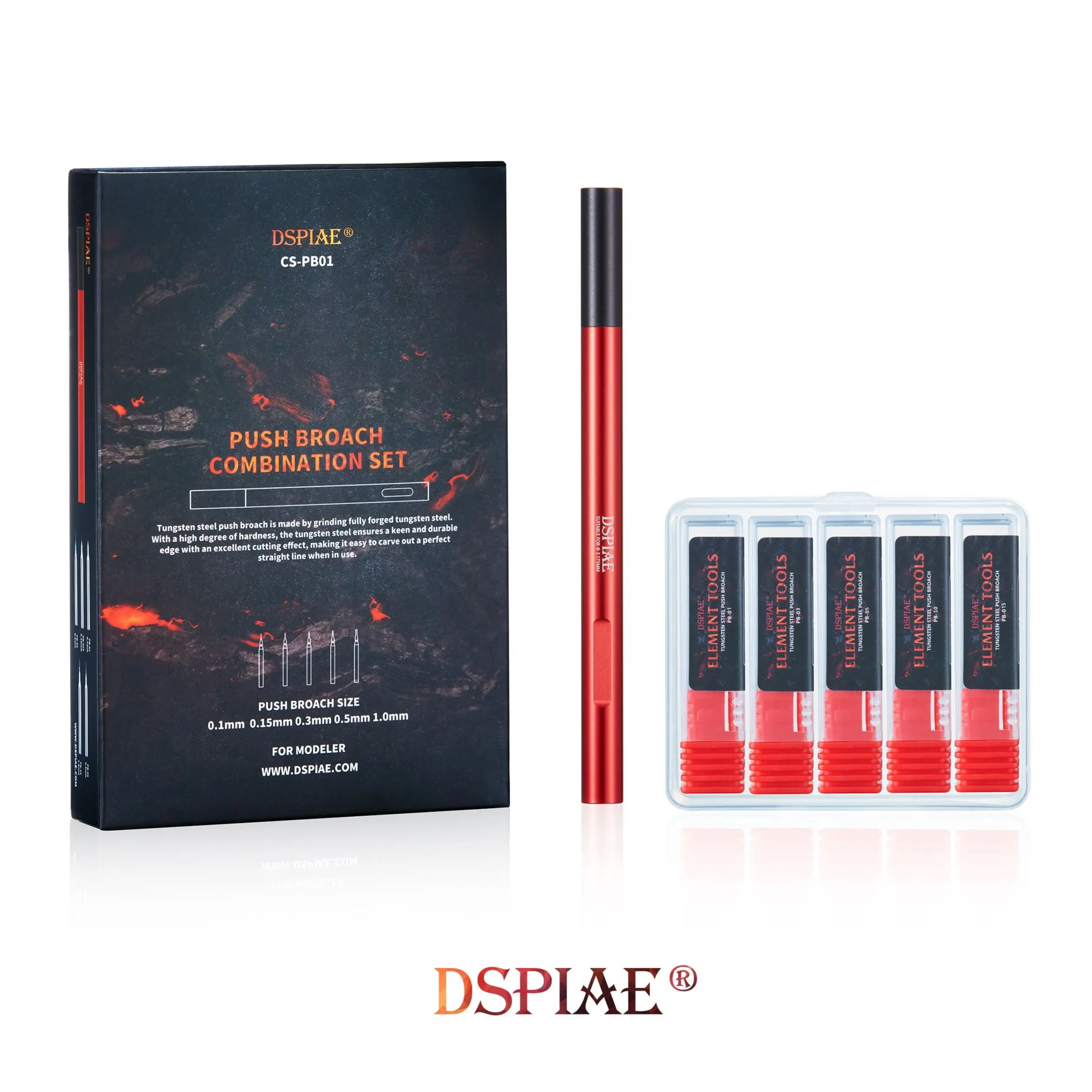 Набор комбинированных вставок DSPIAE CS-PB01 Push Broach (0,1 0,15 0,3 0,5 1,0) мм
Набор комбинированных вставок DSPIAE CS-PB01 Push Broach (0,1 0,15 0,3 0,5 1,0) мм