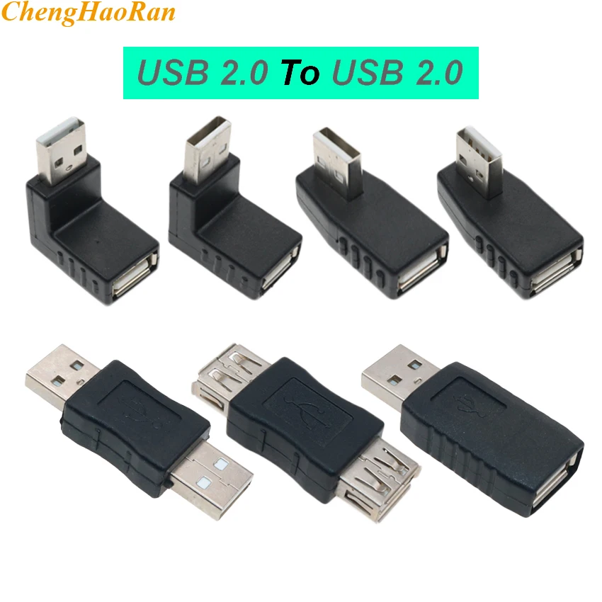 ChengHaoRan Angle 90 degree 180 Degree USB 2.0 A Male Female Adapter Connector For Laptop PC Conversion Convertor socket Power
ChengHaoRan Angle 90 degree 180 Degree USB 2.0 A Male Female Adapter Connector For Laptop PC Conversion Convertor socket Power