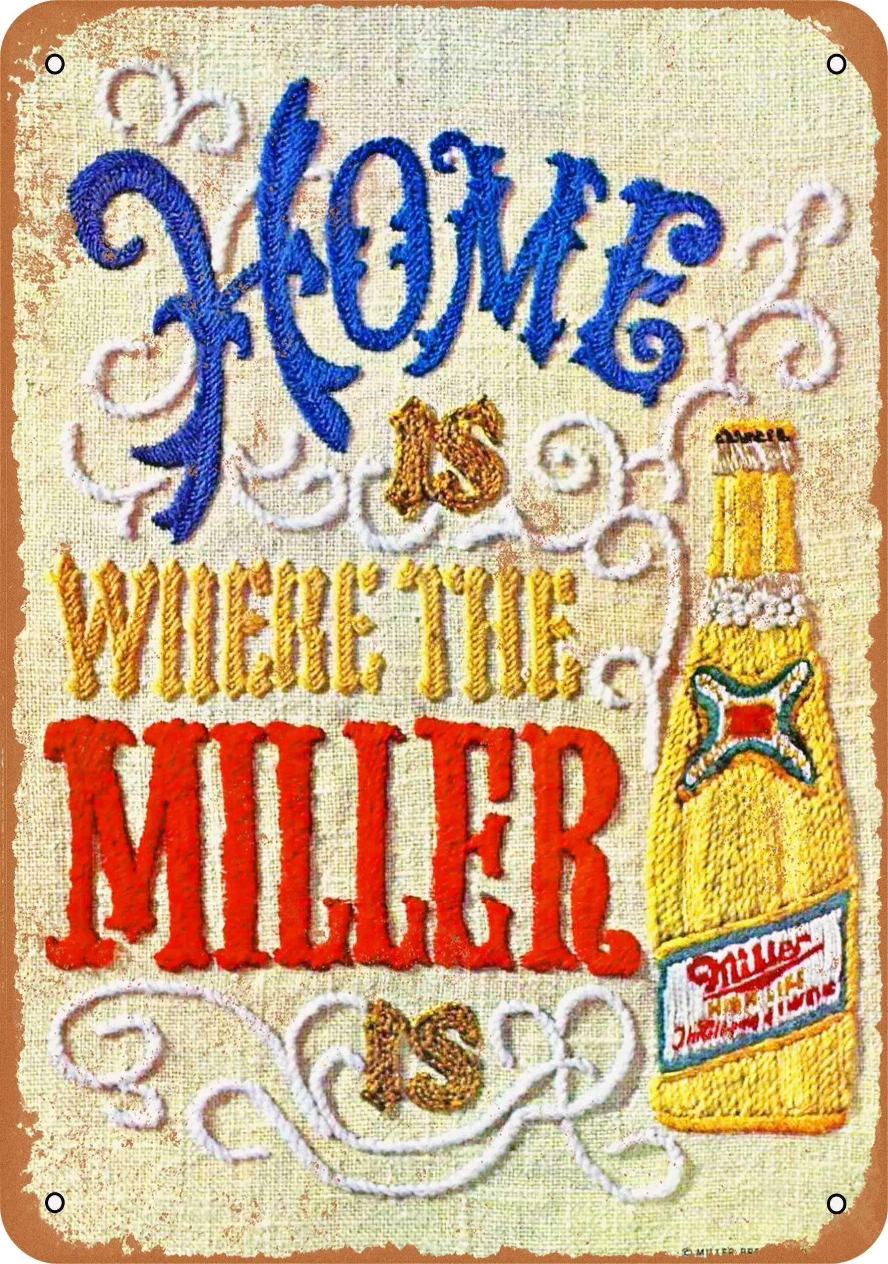 SLALL 1969 Miller Beer Needlepoint Retro Street Sign Household Metal Tin Sign Bar Cafe Car Motorcycle Garage Decoration 
SLALL 1969 Miller Beer Needlepoint Retro Street Sign Household Metal Tin Sign Bar Cafe Car Motorcycle Garage Decoration