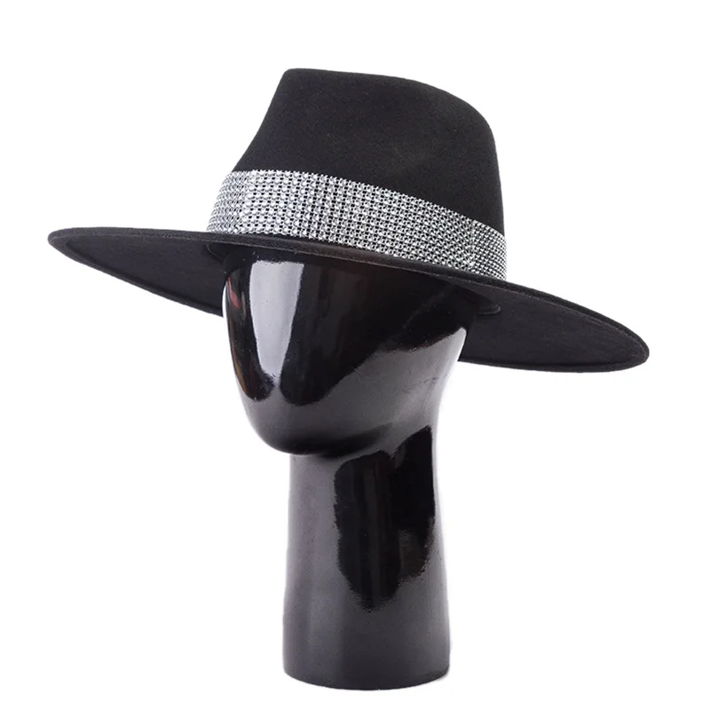 King Wheat Winter Black Wide Brim Wool Women Fedora 2021 New Jazz Hat Stage Show Soild Felt Cap Fashion Casual Outdoor Retro Top
King Wheat Winter Black Wide Brim Wool Women Fedora 2021 New Jazz Hat Stage Show Soild Felt Cap Fashion Casual Outdoor Retro Top