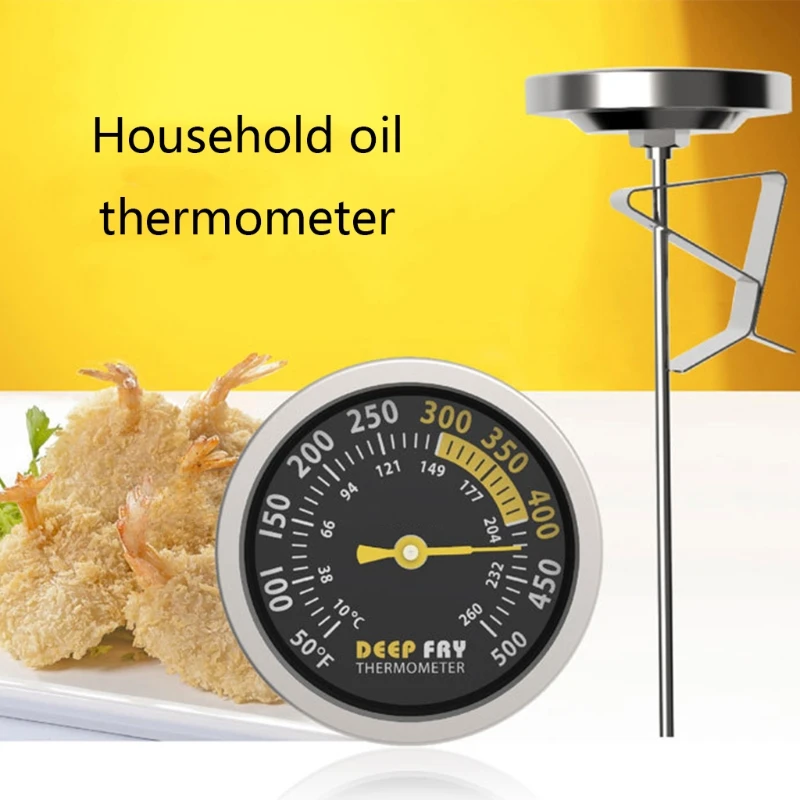 Dial Display Stainless Steel Food Thermometer Instant Read Bimetal Oven Thermometer Outdoor Barbecue Grill Temp Gauge
Dial Display Stainless Steel Food Thermometer Instant Read Bimetal Oven Thermometer Outdoor Barbecue Grill Temp Gauge