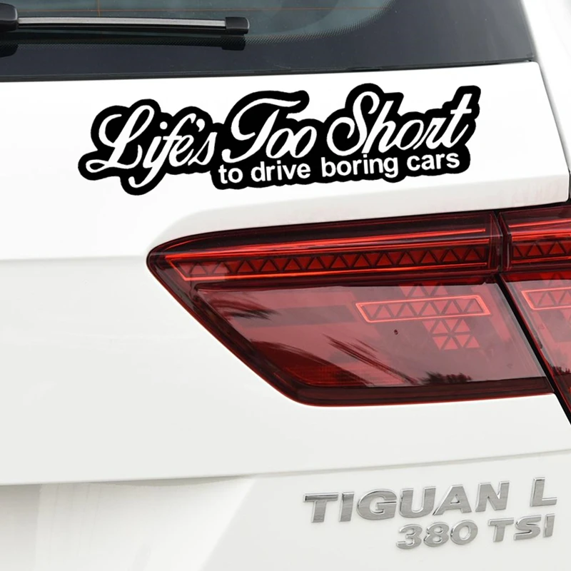 Car Stickers Life's Too Short Drive Boring Funny Creative Decals For Trunk Windshield Auto Tuning Styling Vinyls D30
Car Stickers Life's Too Short Drive Boring Funny Creative Decals For Trunk Windshield Auto Tuning Styling Vinyls D30