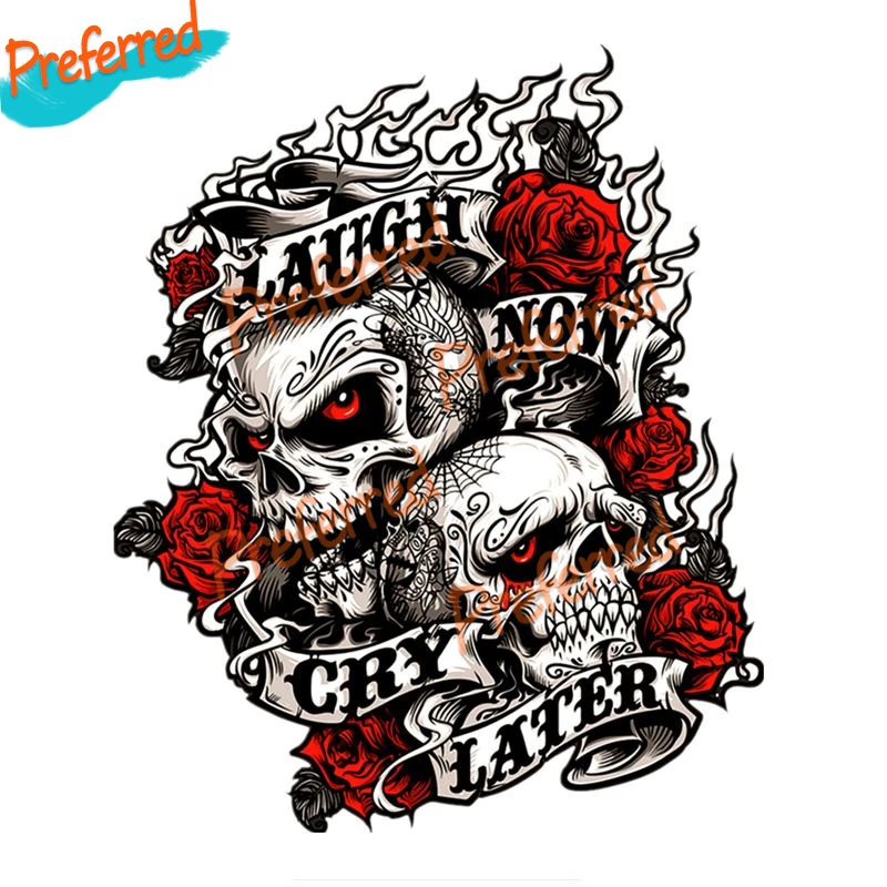 High Quality Decals Exterior Accessories Chikushodo Cool Skull Laugh Now and Cry Later Sticker Decal for Motorcycle PVC
High Quality Decals Exterior Accessories Chikushodo Cool Skull Laugh Now and Cry Later Sticker Decal for Motorcycle PVC