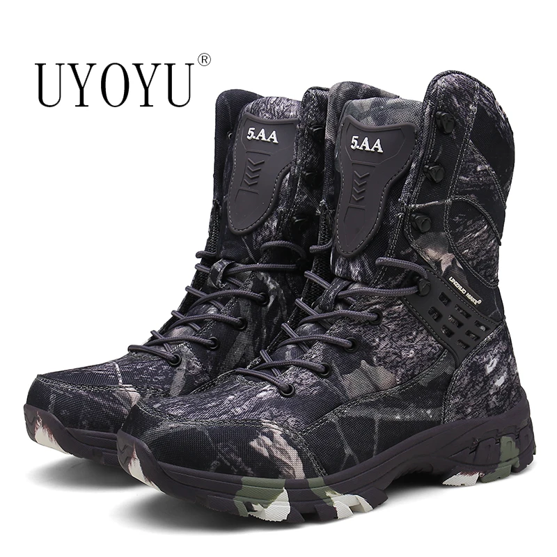 New Waterproof Men Tactical Military Boots Desert Boots Hiking Camouflage High-top Desert Men's Boots Fashion Work Men's shoes
New Waterproof Men Tactical Military Boots Desert Boots Hiking Camouflage High-top Desert Men's Boots Fashion Work Men's shoes