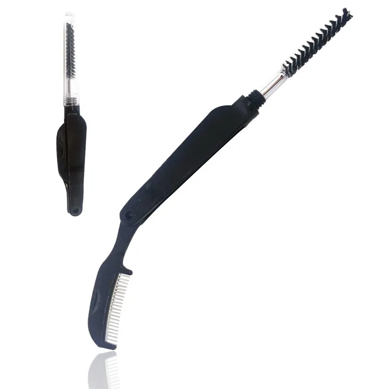 Double Head Foldable Steel Eyebrow Eyelashes Eye Brow Extension Brush Metal Comb Cosmetic Makeup Tools Eyelashes Comb T0444
Double Head Foldable Steel Eyebrow Eyelashes Eye Brow Extension Brush Metal Comb Cosmetic Makeup Tools Eyelashes Comb T0444