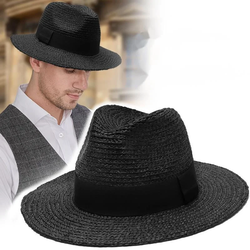 UK Gentleman Natural Raffia Straw Hat Male Beach Wide Brim Panama Hat Adult Sun Cap Men Big Size Fedora Hat 57cm 59cm 61cm 63cm
UK Gentleman Natural Raffia Straw Hat Male Beach Wide Brim Panama Hat Adult Sun Cap Men Big Size Fedora Hat 57cm 59cm 61cm 63cm