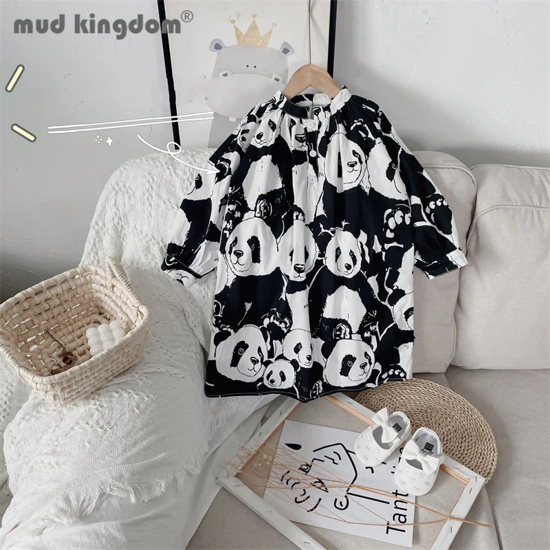 Mudkingdom Panda Graffiti Girls Dress Casual Crew Neck Long Puff Sleeve Button Fashion Dresses Girl Spring Autumn Kids Clothes
Mudkingdom Panda Graffiti Girls Dress Casual Crew Neck Long Puff Sleeve Button Fashion Dresses Girl Spring Autumn Kids Clothes