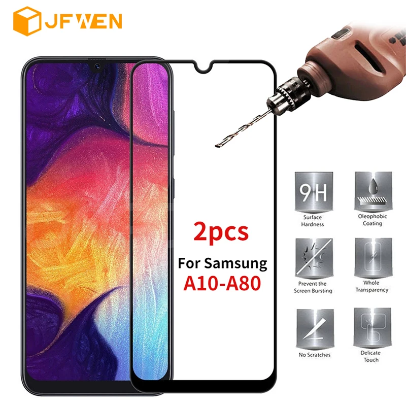 2PCS Glass 9H HD Tempered Glass for Samsung A50 A40 A30 A10E A20E Screen Protector for Samsung Galaxy A90 A80 A70 A60 A2 Core
2PCS Glass 9H HD Tempered Glass for Samsung A50 A40 A30 A10E A20E Screen Protector for Samsung Galaxy A90 A80 A70 A60 A2 Core