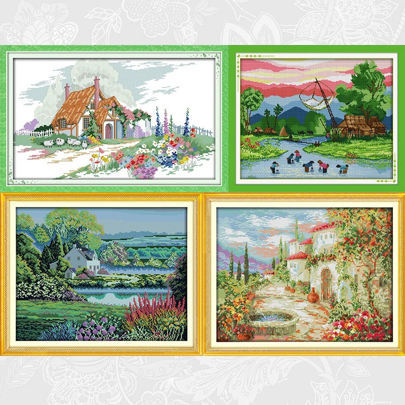 Beautiful Homeland DIY Cross Stitch Kits Printed on Canvas 14CT 11CT Handmade Embroidery Cross-stitch Fabric Needle Threads Sets
Beautiful Homeland DIY Cross Stitch Kits Printed on Canvas 14CT 11CT Handmade Embroidery Cross-stitch Fabric Needle Threads Sets