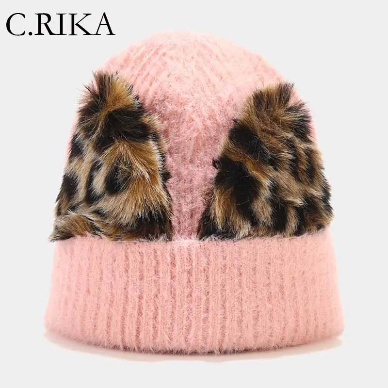 2021 New Leopard Cat Ear Knitted Hat Beanies Women Fashion Cute Woman Winter Hat Lady Outdoor Warm Soft Ski Bonnet Skullies
2021 New Leopard Cat Ear Knitted Hat Beanies Women Fashion Cute Woman Winter Hat Lady Outdoor Warm Soft Ski Bonnet Skullies