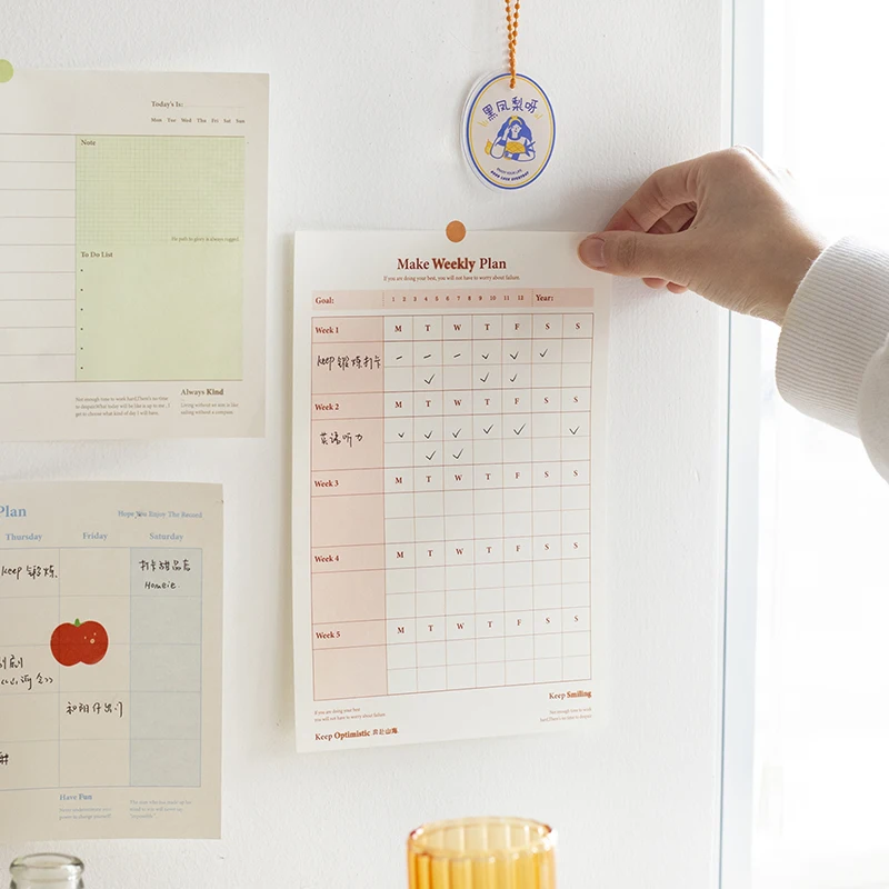 Yoofun 30pcs/pack Memo Pads Simple Loose Leaf Notes To Do List Weekly Plan Wall Memos Message Office School Stationery
Yoofun 30pcs/pack Memo Pads Simple Loose Leaf Notes To Do List Weekly Plan Wall Memos Message Office School Stationery