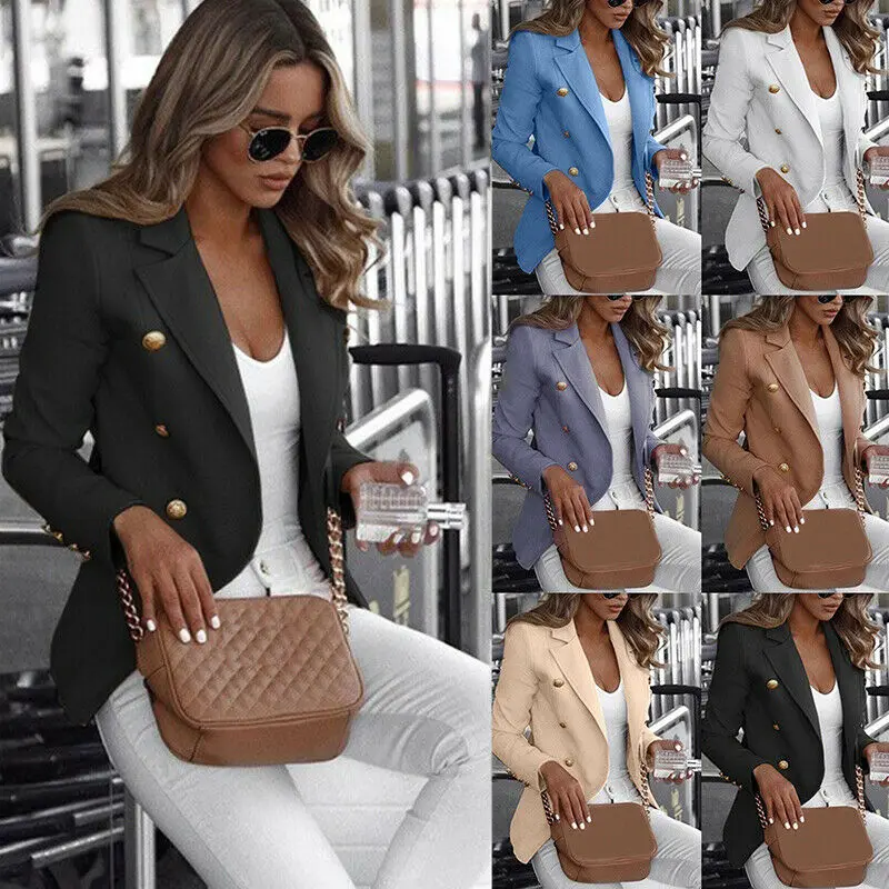 Hirigin Autumn Casual Women's Long Sleeve Blazer Work Jacket Coat Outwear Top Suit Plus Size 4XL Outfits Clothes
Hirigin Autumn Casual Women's Long Sleeve Blazer Work Jacket Coat Outwear Top Suit Plus Size 4XL Outfits Clothes