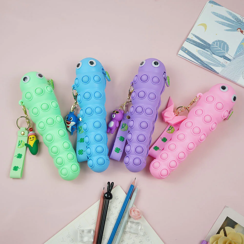 Caterpillar Pop Simple Sensory Pencil Box Push Pops Pencil Case Fidget Toys Bubble Stationery Storage Bag Decompression Toy
Caterpillar Pop Simple Sensory Pencil Box Push Pops Pencil Case Fidget Toys Bubble Stationery Storage Bag Decompression Toy