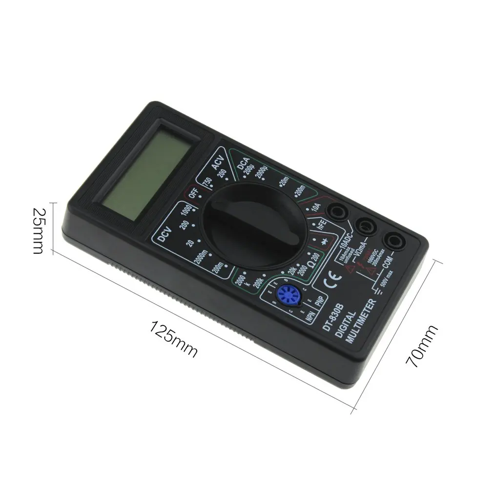 Pocket Digital Multimeter DT-830B Mini 1999 Counts AC D/C Amp Volt Ohm Tester Ammeter Voltmeter Multi Meter
Pocket Digital Multimeter DT-830B Mini 1999 Counts AC D/C Amp Volt Ohm Tester Ammeter Voltmeter Multi Meter