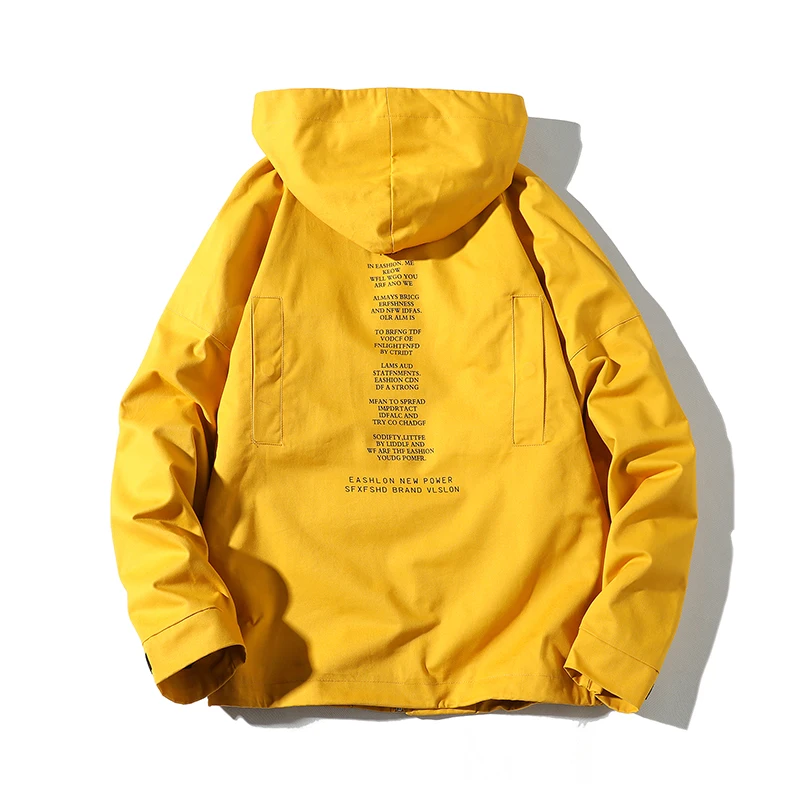 Streetwear Bomber Jackets Men 2019 New Print Letter Pockets Pullover Hooded Jacket Hip Hop Fashion Casual Coat Men
Streetwear Bomber Jackets Men 2019 New Print Letter Pockets Pullover Hooded Jacket Hip Hop Fashion Casual Coat Men