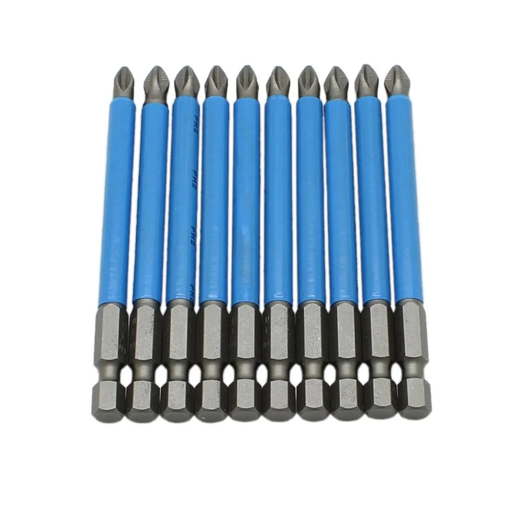 10pcs 1/4 Magnetic PH2 Hex Shank Anti Slip Screwdriver Bits Set Professional Precision Electrician Driver Nutdrivers Hand Tools
10pcs 1/4 Magnetic PH2 Hex Shank Anti Slip Screwdriver Bits Set Professional Precision Electrician Driver Nutdrivers Hand Tools