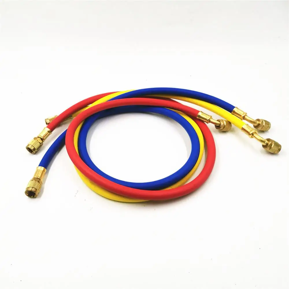 1/4" 90cm/150cm Refrigerant fluoride pipe Charging Hoses Tube Pipe Air Conditioning Tools R22 Adaptes
1/4" 90cm/150cm Refrigerant fluoride pipe Charging Hoses Tube Pipe Air Conditioning Tools R22 Adaptes