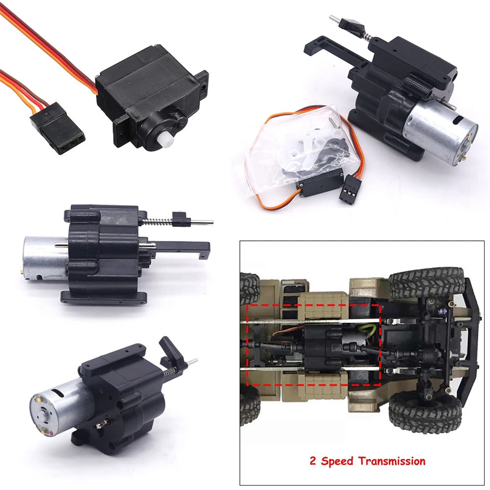 RCTOYFUN Upgraded 2 Speed Gearbox Motor With Shift Servo Transmission Spare Parts For 1/16 WPL B14 B16 B24 C14 C14 C24 RC Cars
RCTOYFUN Upgraded 2 Speed Gearbox Motor With Shift Servo Transmission Spare Parts For 1/16 WPL B14 B16 B24 C14 C14 C24 RC Cars