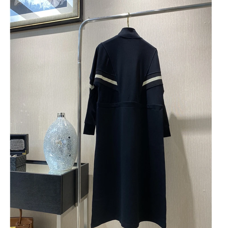 High Quality Women Spring Dress Sport Style Long Sleeve High Collar Waist Adjustable Cotton Casual Dress 
High Quality Women Spring Dress Sport Style Long Sleeve High Collar Waist Adjustable Cotton Casual Dress