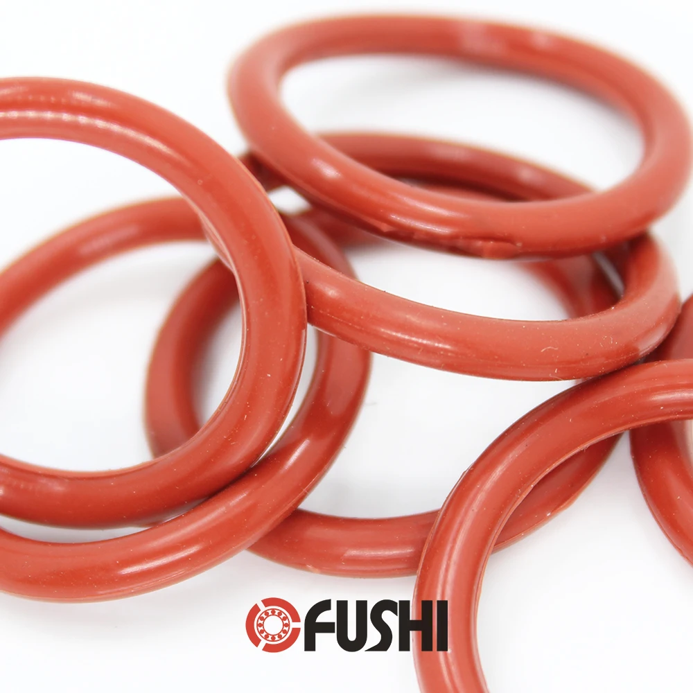 

CS6mm Silicone O RING OD225/230/235/240/245/250/255/260/285*6 mm 3PCS ORing VMQ Gasket Seal Thickness 6mm ORing White Red Rubber