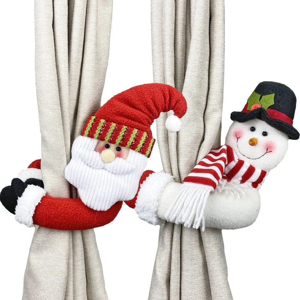 Рождественская Пряжка для штор снеговик украшение navidad addobbi natalizi украшения