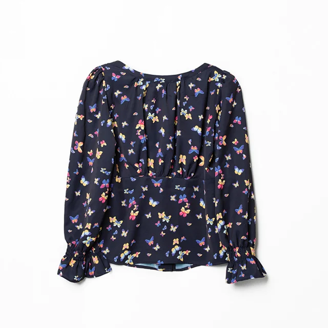 Women Square Collar Blouse 2021 New Colorful butterfly Print Single-Breasted Slim Flare Sleeve Shirt and Tops
Women Square Collar Blouse 2021 New Colorful butterfly Print Single-Breasted Slim Flare Sleeve Shirt and Tops