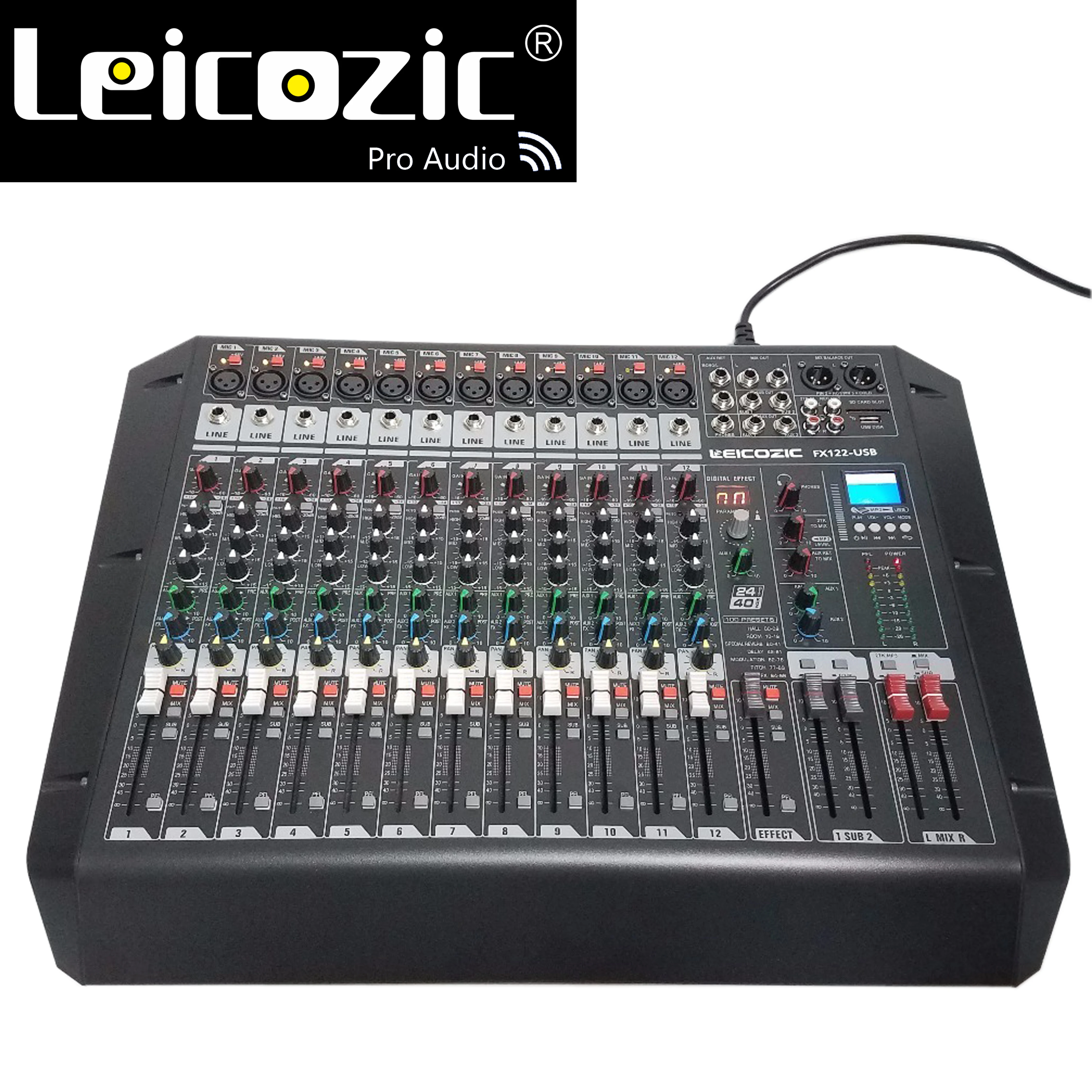 Цифровой аудиомиксер Leicozic DSP MP3 плеер с разъемом для USB/SD карты цифровой