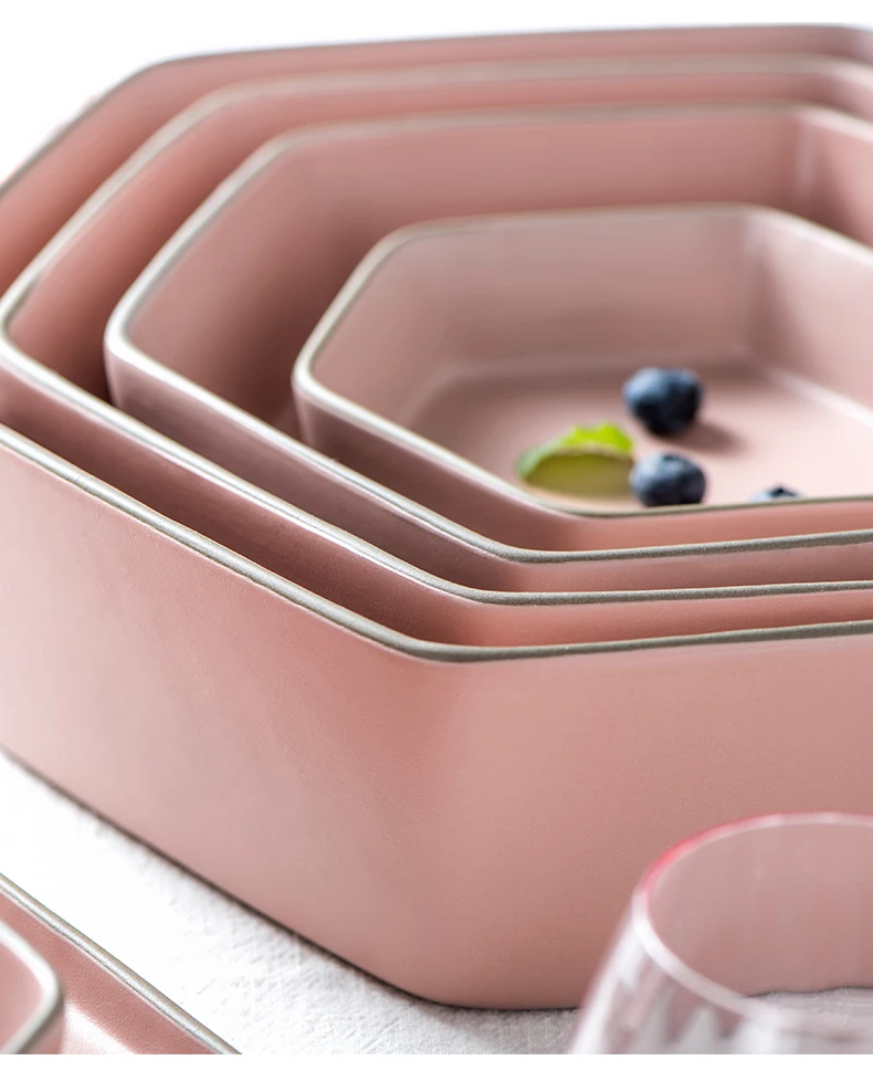 Morandi Nordic Solid Ceramic Tableware Set Pink Dinner Steak Grid Plate Bowl Dishes
Morandi Nordic Solid Ceramic Tableware Set Pink Dinner Steak Grid Plate Bowl Dishes