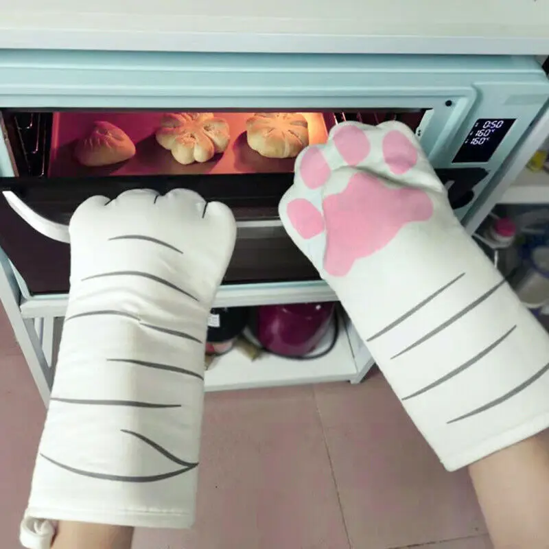 Delidge 1 Pair Cartoon Orange Cat White Cat Paw Cotton Oven Mitts Microwave Heat Resistant Gloves 250 Degree Hot Surface Handler
Delidge 1 Pair Cartoon Orange Cat White Cat Paw Cotton Oven Mitts Microwave Heat Resistant Gloves 250 Degree Hot Surface Handler
