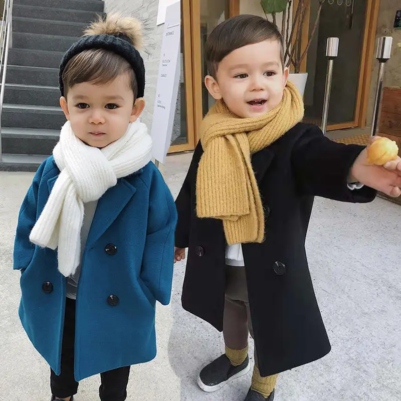 Winter Grid Jackets Boys girls Woolen Double-breasted Baby Boy Trench Coat Lapel Kids Outerwear Coats Wool Coat Winter Overcoat
Winter Grid Jackets Boys girls Woolen Double-breasted Baby Boy Trench Coat Lapel Kids Outerwear Coats Wool Coat Winter Overcoat