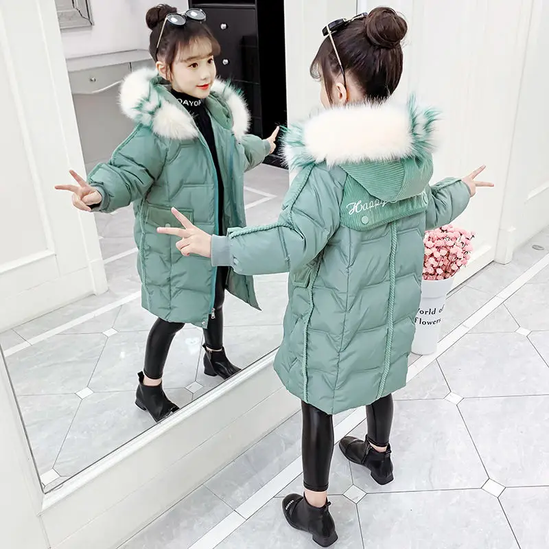 Girls Winter Jacket Warm Coat Thick Parkas Children's Winter Clothing Kids Big Fur Hood Outerwear for 4-14years
Girls Winter Jacket Warm Coat Thick Parkas Children's Winter Clothing Kids Big Fur Hood Outerwear for 4-14years