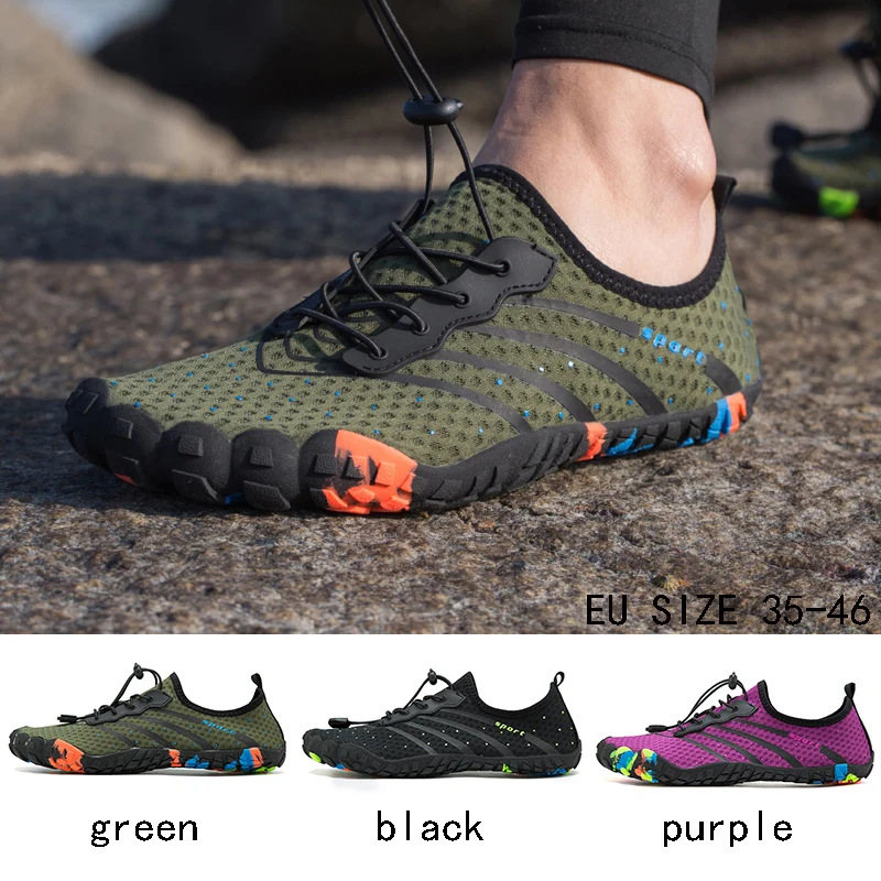 2021 New Swimming Water Aqua Shoes Men Women Breathable Beach Camping Shoes Flat Soft Non-slip Upstream Sneakers Masculino 
2021 New Swimming Water Aqua Shoes Men Women Breathable Beach Camping Shoes Flat Soft Non-slip Upstream Sneakers Masculino