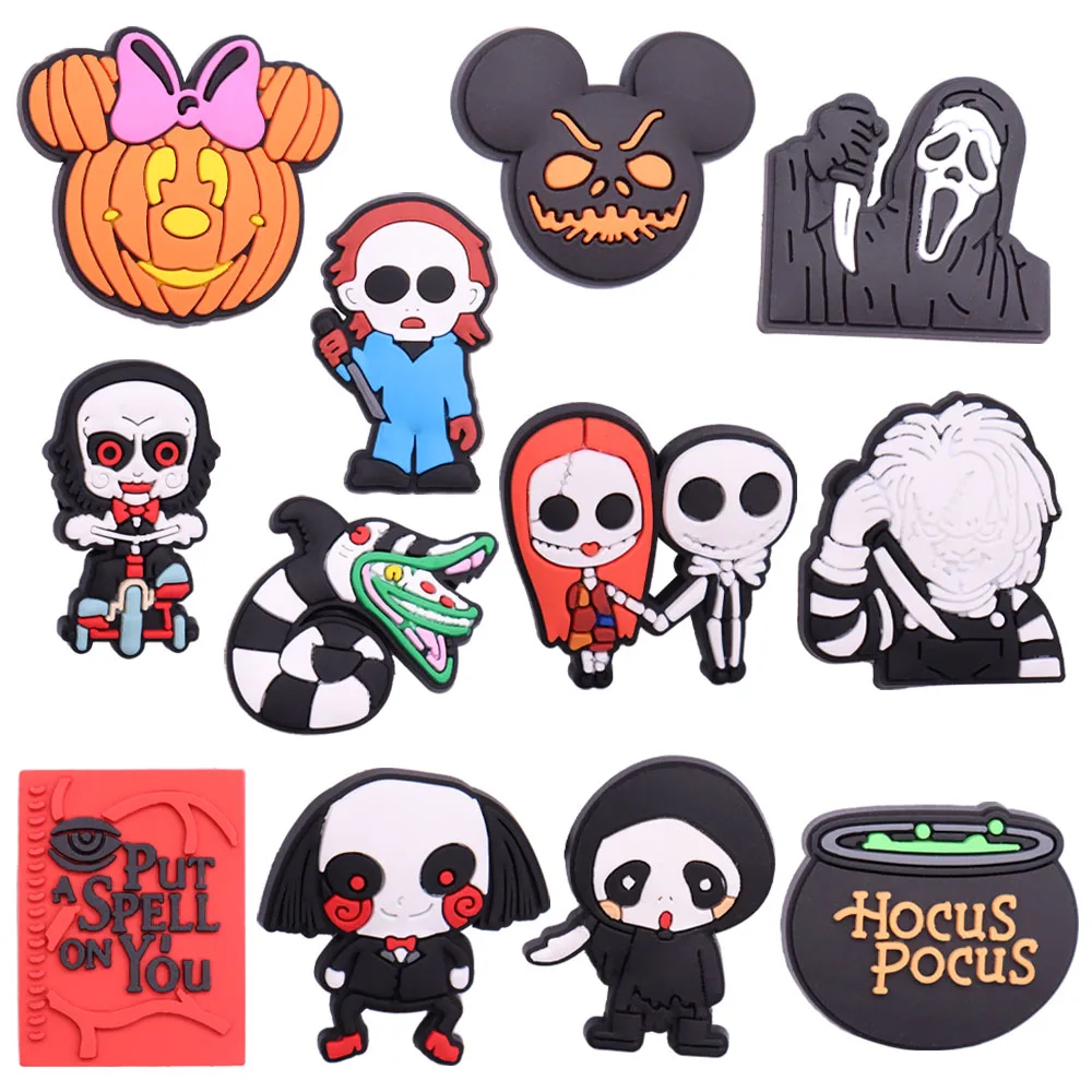1pcs PVC Shoe Charms Horror Monster Zombie Ghost Accessories Shoe Buckle Decorations Fit Bracelets Croc Jibz Children Gift
1pcs PVC Shoe Charms Horror Monster Zombie Ghost Accessories Shoe Buckle Decorations Fit Bracelets Croc Jibz Children Gift