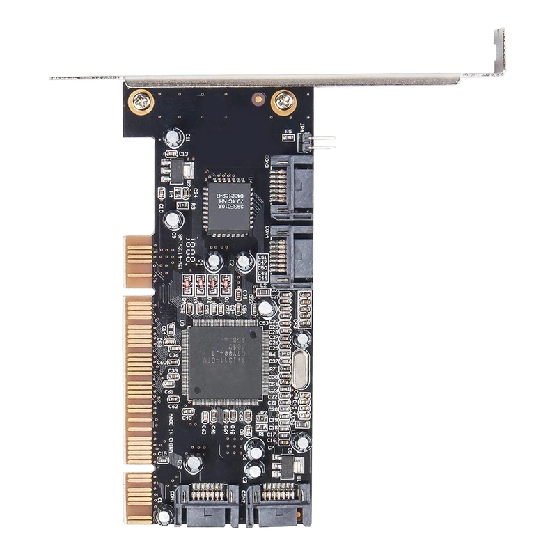 4 Ports PCI SATA Raid Controller Internal Expansion Card Adapter, PCI to SATA Adapter Converter Sil3114 Chipset
4 Ports PCI SATA Raid Controller Internal Expansion Card Adapter, PCI to SATA Adapter Converter Sil3114 Chipset