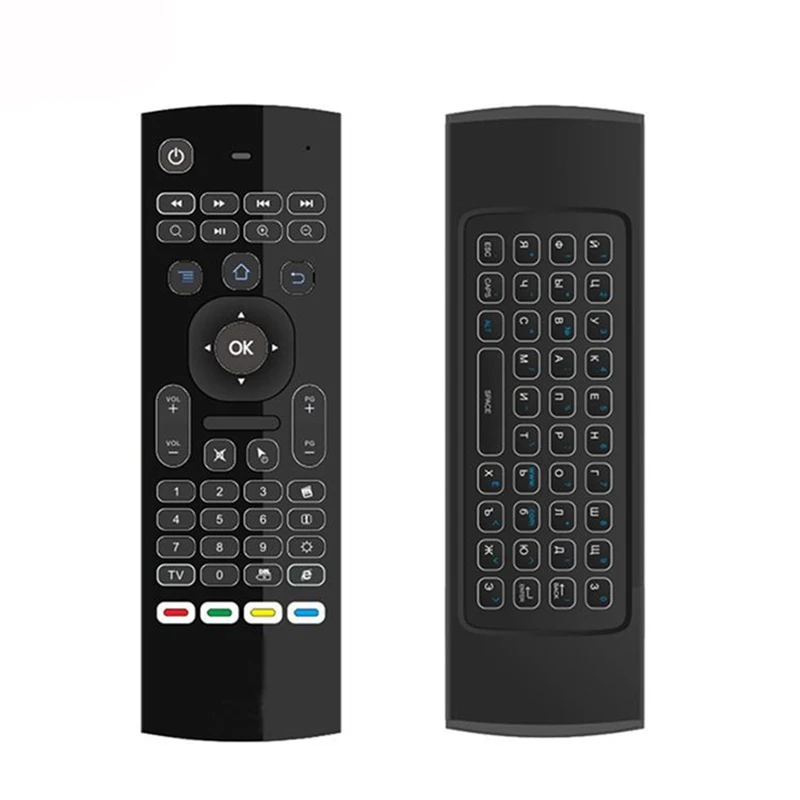 Mx3 Русская клавиатура Air Mouse 2 4G мини подсветка Беспроводная Дистанционное