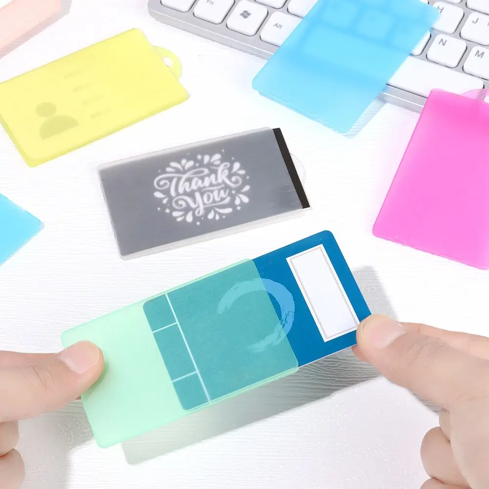 Mini Wallet ID Card Cover Credit Card Bag Transparent Plastic Card Case Bus Cards Protection Cover Business Card Holder
Mini Wallet ID Card Cover Credit Card Bag Transparent Plastic Card Case Bus Cards Protection Cover Business Card Holder