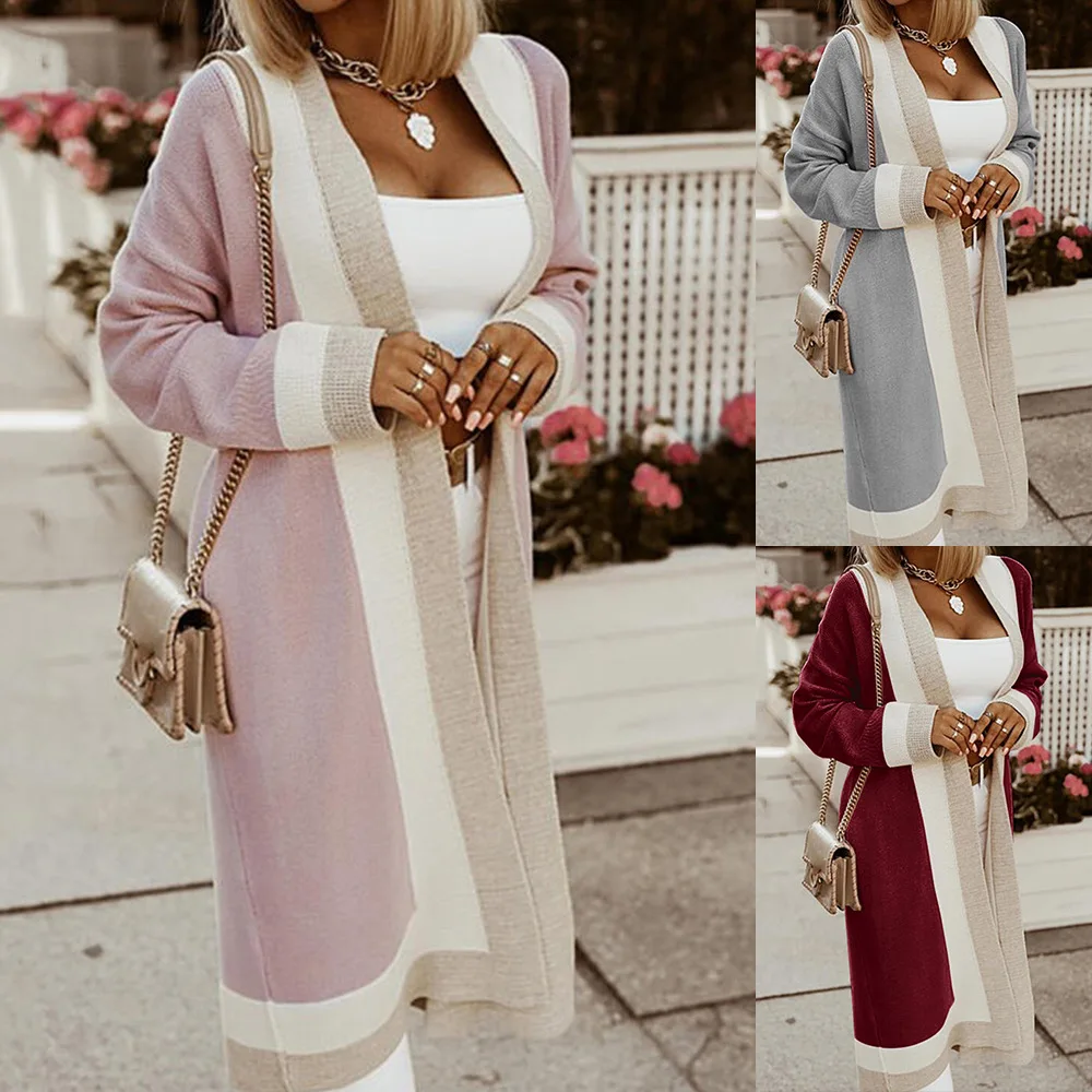 Women's Cardigan Knitted Korean Fashion Stripe Wool Sweater for Women Winter Long Sleeve V-neck Casual Knitwear Coats Female
Women's Cardigan Knitted Korean Fashion Stripe Wool Sweater for Women Winter Long Sleeve V-neck Casual Knitwear Coats Female
