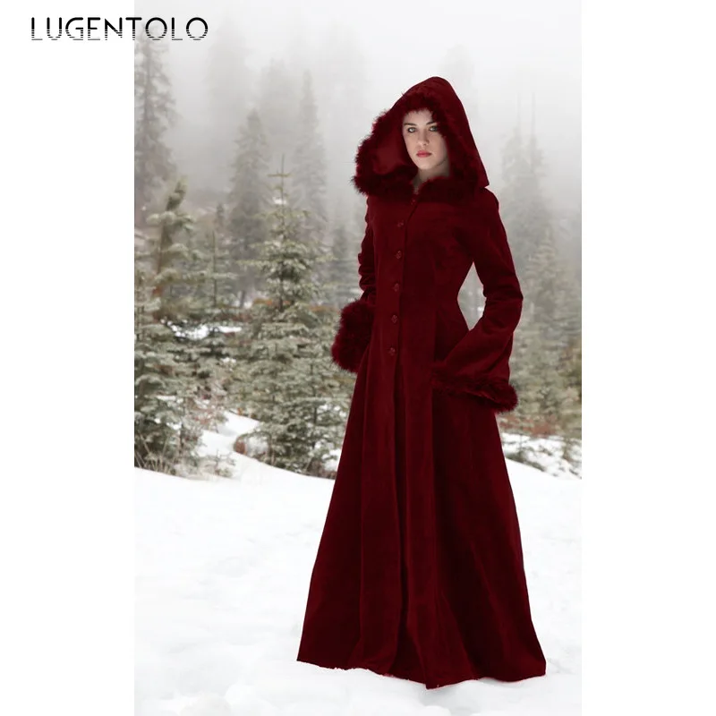 Женский однобортный Тренч Lugentolo, винтажное Свободное пальто с капюшоном, повседневный однотонный длинный Тренч для осени и зимы
Женский однобортный Тренч Lugentolo, винтажное Свободное пальто с капюшоном, повседневный однотонный длинный Тренч для осени и зимы