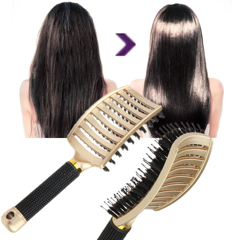 Hair Scalp Massage Comb Bristle Nylon Hairbrush Women Wet Dry Curly Detangle Hair Brush Salon Barber Hairdressing Styling Tool
Hair Scalp Massage Comb Bristle Nylon Hairbrush Women Wet Dry Curly Detangle Hair Brush Salon Barber Hairdressing Styling Tool
