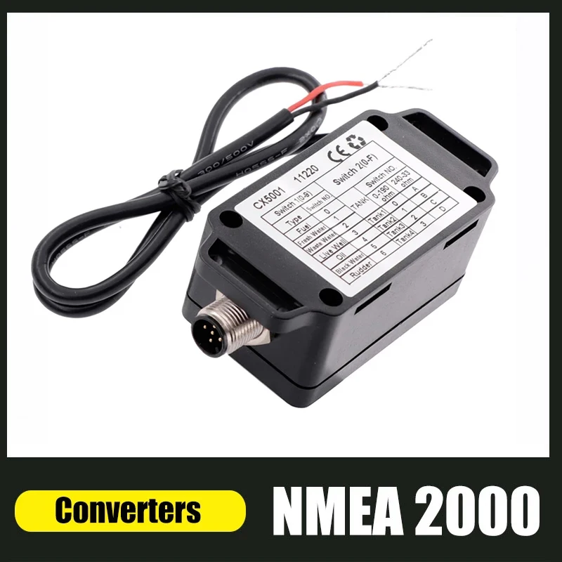 Преобразователь NMEA2000 подходит для датчика бака яхты CX5001 NMEA 2000, конвертер, морской аксессуар, инструмент
Преобразователь NMEA2000 подходит для датчика бака яхты CX5001 NMEA 2000, конвертер, морской аксессуар, инструмент