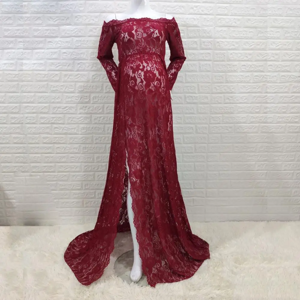 Long Sleeve Strapless Maternity Dress For Photo Shoot Pregnant Women Sexy Ruffles Clothes Pregnancy Dress Women Photography Prop
Long Sleeve Strapless Maternity Dress For Photo Shoot Pregnant Women Sexy Ruffles Clothes Pregnancy Dress Women Photography Prop