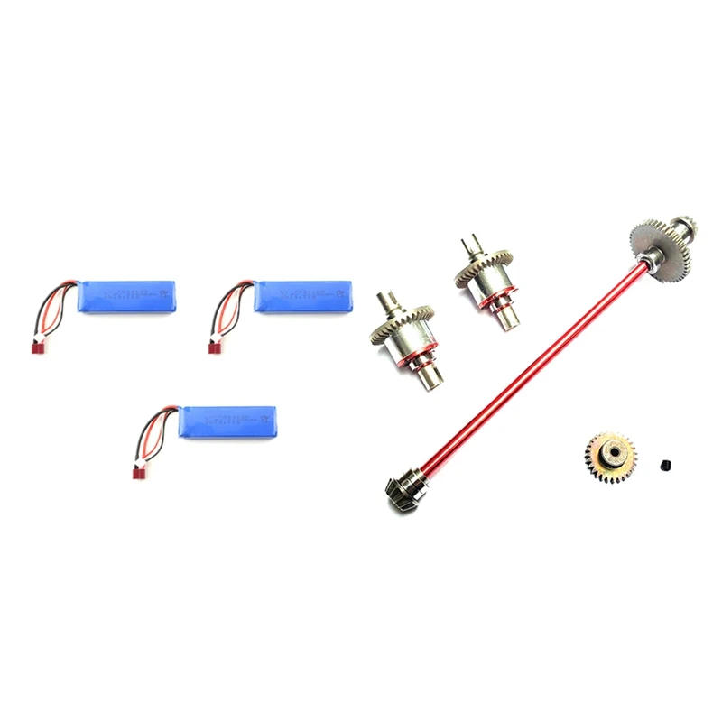 1 Set Metal Main Central Axle Drive Shaft Differential Gear & 3 Pcs 7.4V 2200Mah Lipo Battery 
1 Set Metal Main Central Axle Drive Shaft Differential Gear & 3 Pcs 7.4V 2200Mah Lipo Battery