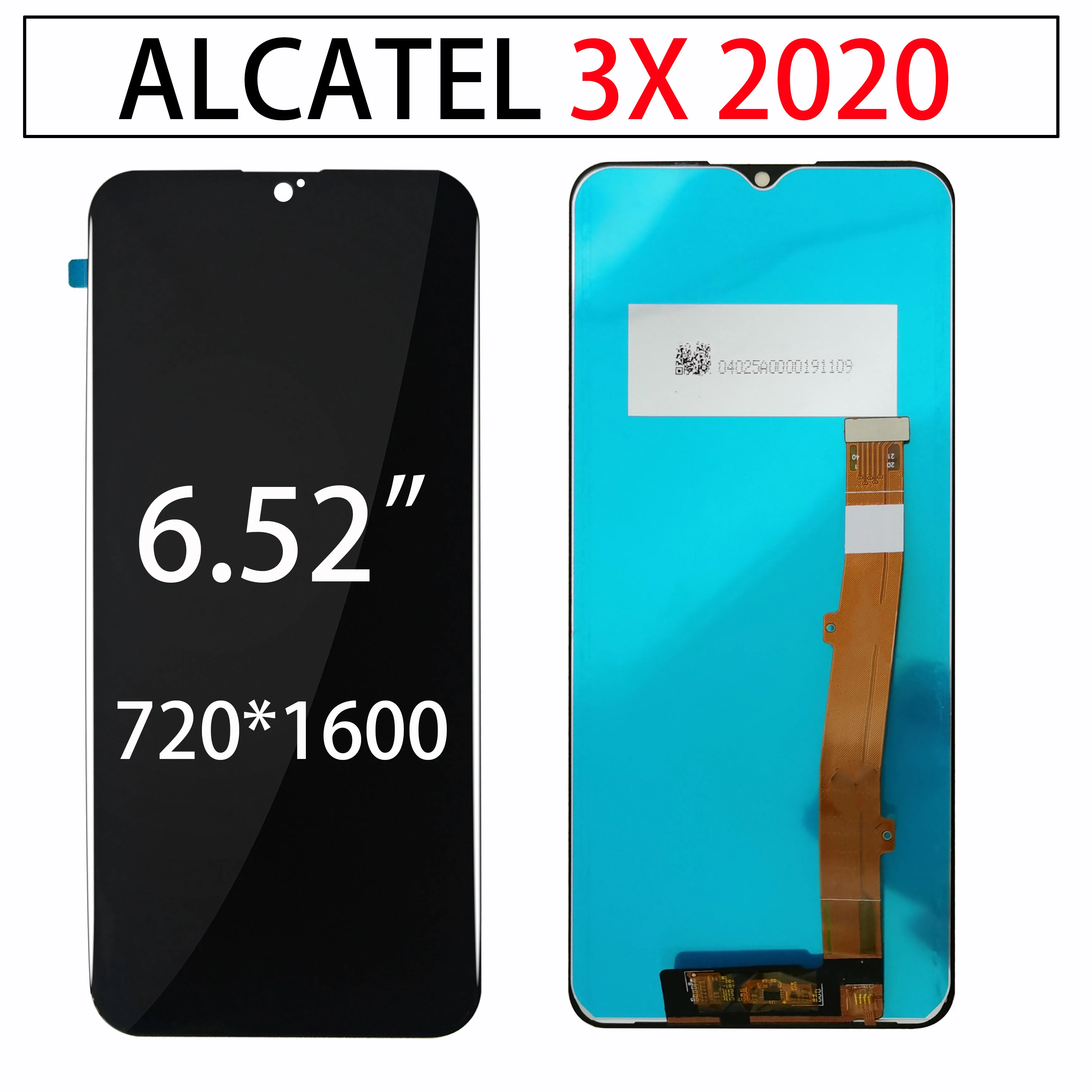 ЖК-дисплей для Alcatel 3x6,52 2019 OT5048Y 5048U OT5048 5061a 5061U, 2020 дюйма, Новинка
ЖК-дисплей для Alcatel 3x6,52 2019 OT5048Y 5048U OT5048 5061a 5061U, 2020 дюйма, Новинка