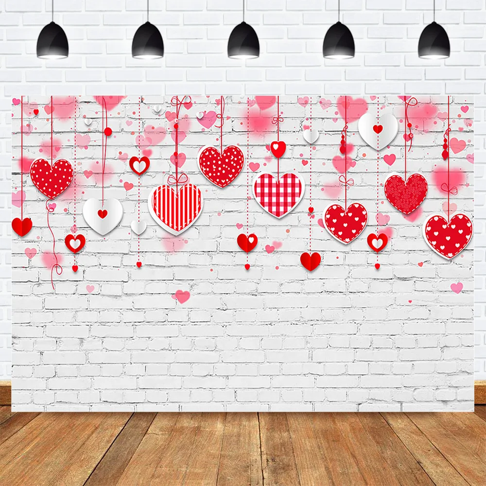 Valentine's Day Backdrop for Photography Brick Wall Red Heart Background for Photo Studio Wedding Newborn Photographic Photocall
Valentine's Day Backdrop for Photography Brick Wall Red Heart Background for Photo Studio Wedding Newborn Photographic Photocall