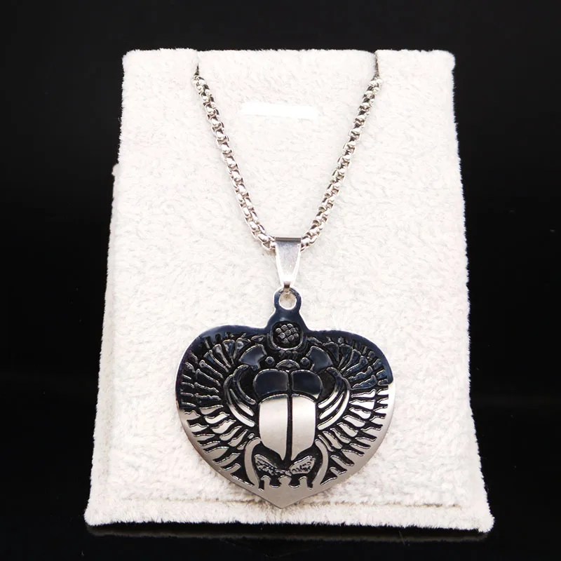 Египетский Scarab Амулет ожерелье Древние египетские животные Жук искусство