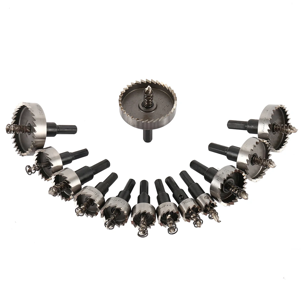 13PCS HSS Drill Bit Set High Speed Steel Carbide Tip Hole Saw Tooth Cutter Metal Drilling Hand Woodwork Cutting Carpentry Crowns
13PCS HSS Drill Bit Set High Speed Steel Carbide Tip Hole Saw Tooth Cutter Metal Drilling Hand Woodwork Cutting Carpentry Crowns