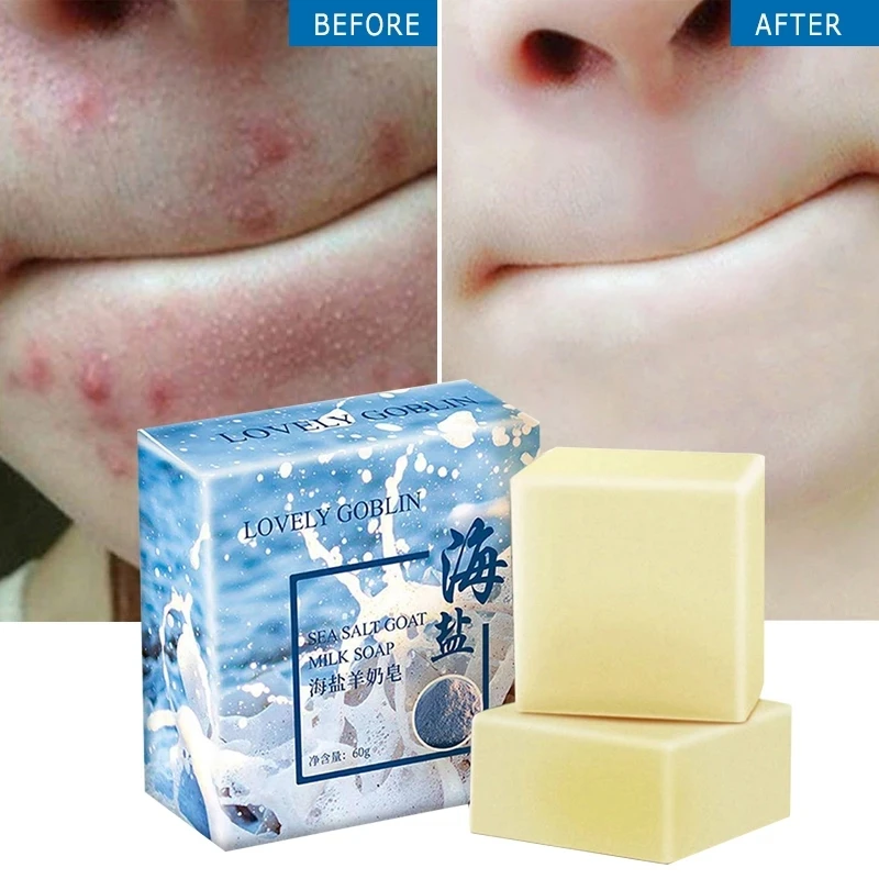 Sea Salt Soap Whitening Moisturizing Soap Natural Milk Sea Salt Soap Remove Pimple Pores Acne Treatment Face Care Foaming Soap 
Sea Salt Soap Whitening Moisturizing Soap Natural Milk Sea Salt Soap Remove Pimple Pores Acne Treatment Face Care Foaming Soap