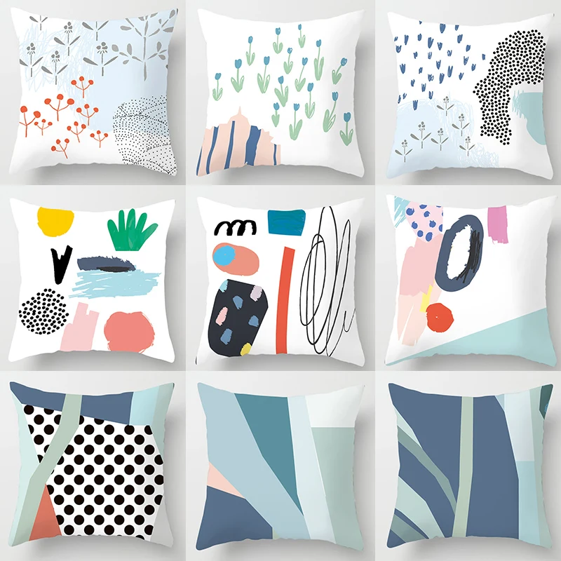 Cushion Cover Throw Pillow Covers Pillowcase Abstract Painting Peachskin Princess Pillowcase for Sofa Modern Home Decor 45*45cm
Cushion Cover Throw Pillow Covers Pillowcase Abstract Painting Peachskin Princess Pillowcase for Sofa Modern Home Decor 45*45cm