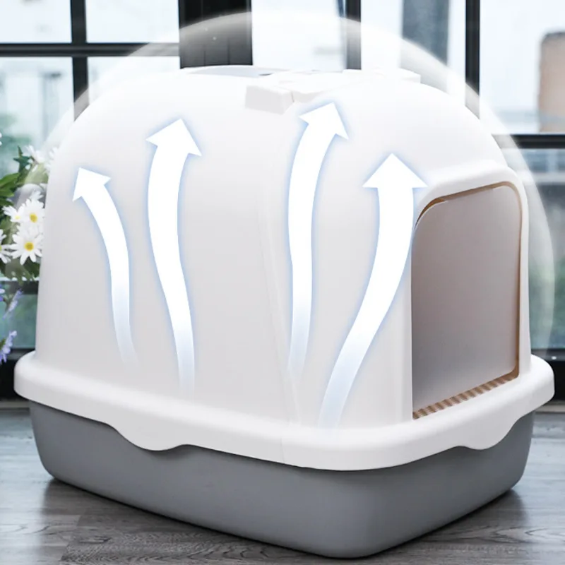 Полностью закрытая раковина для кошачьего туалета, двухслойный дезодорант для туалета, большой поднос для кошачьего туалета, защита от брызг
Полностью закрытая раковина для кошачьего туалета, двухслойный дезодорант для туалета, большой поднос для кошачьего туалета, защита от брызг