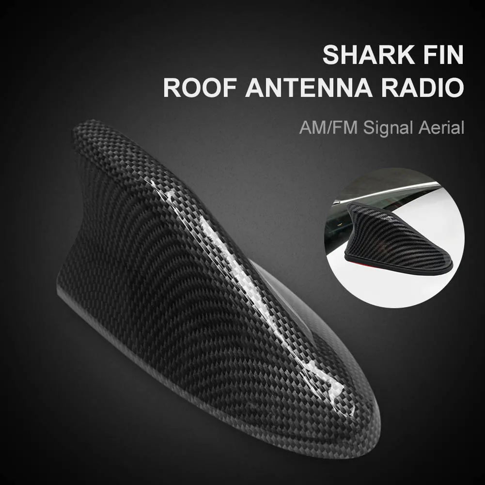 Universal Shark Fin Antenna Radio AM/FM Carbon ABS Fiber Shark Fin Roof Antenna Cable Waterproof with Adhesive Car Accessories
Universal Shark Fin Antenna Radio AM/FM Carbon ABS Fiber Shark Fin Roof Antenna Cable Waterproof with Adhesive Car Accessories